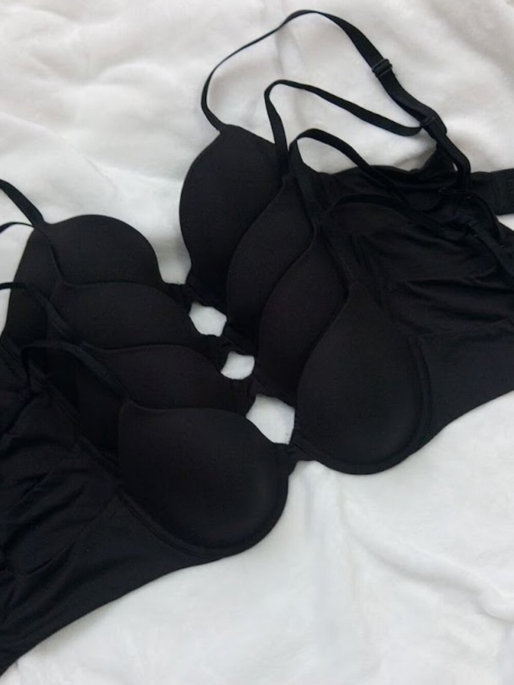 Calvin Klein Women’s Constant Convertible Strap Lightly Lined Demi Bra / Black
